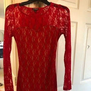 Red Dress from Express